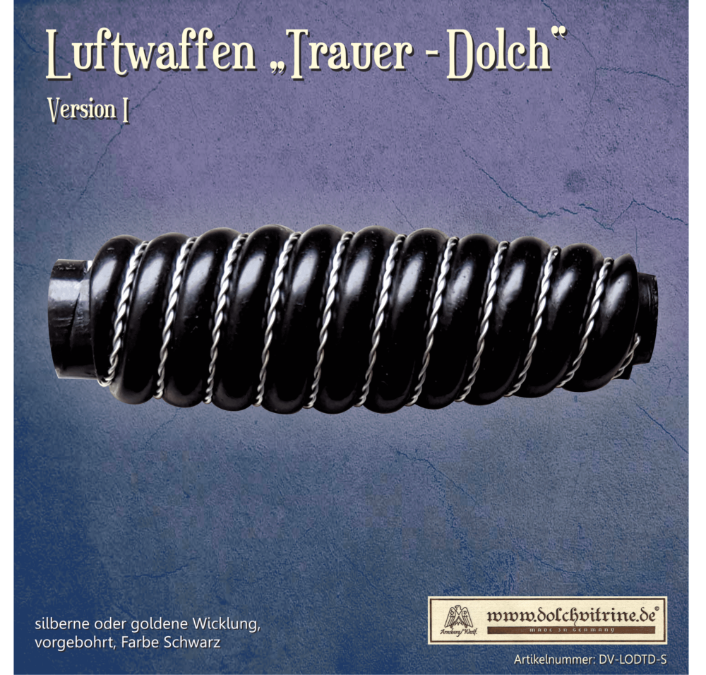 Griff Luftwaffen Offiziersdolch Typ “Trauerdolch” mit Wicklung