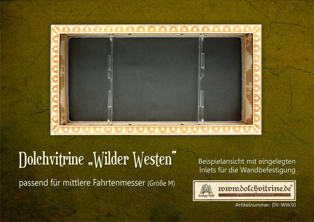 Dolchvitrine "Wilder Westen"