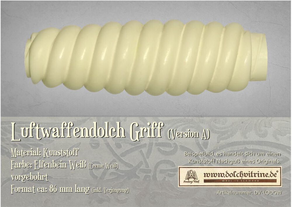 Griff Luftwaffen Offiziersdolch Version A keine Wicklung – Bild 2