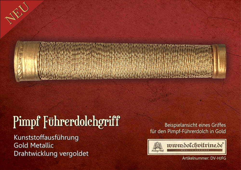 Griff Pimpf Führerdolch Silber & Gold