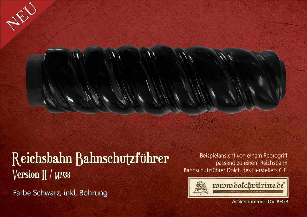 Griff für Reichsbahn Bahnschutzführer Dolch - M1938 - Version II