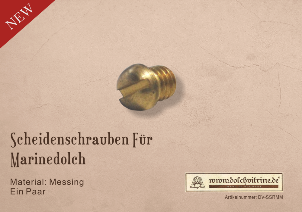 Scheidenschrauben für Marinedolche
