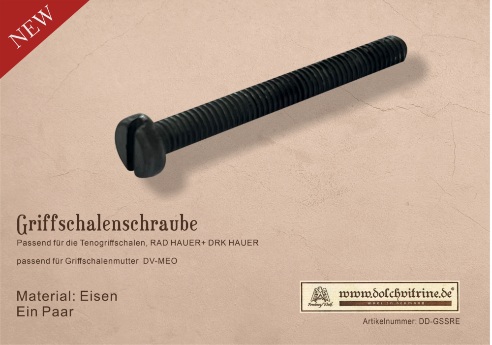 Griffschalenschraube - Eisen