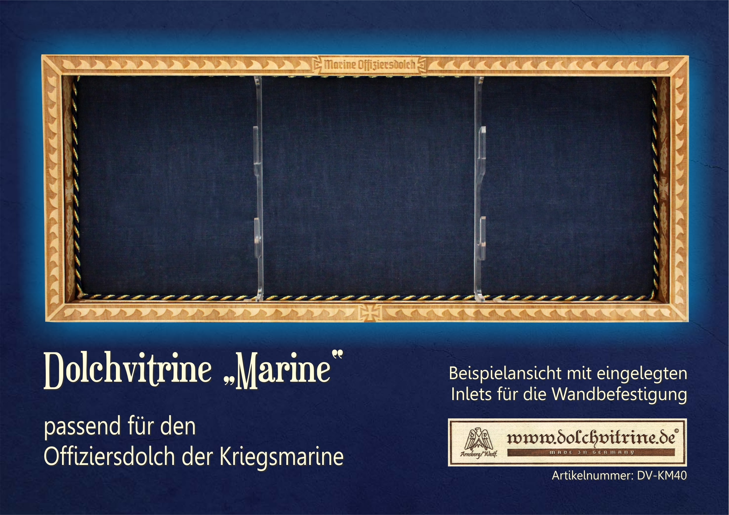 Dolchvitrine "Marine"